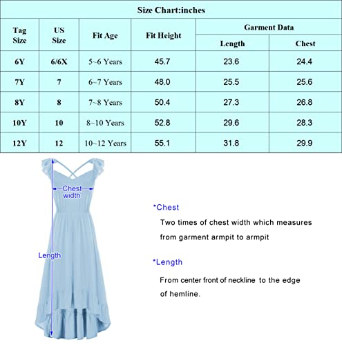 Big Girls Vintage Sleeveless Sundress Casual Summer Kids Long Dress Red 10 Years #TOP1