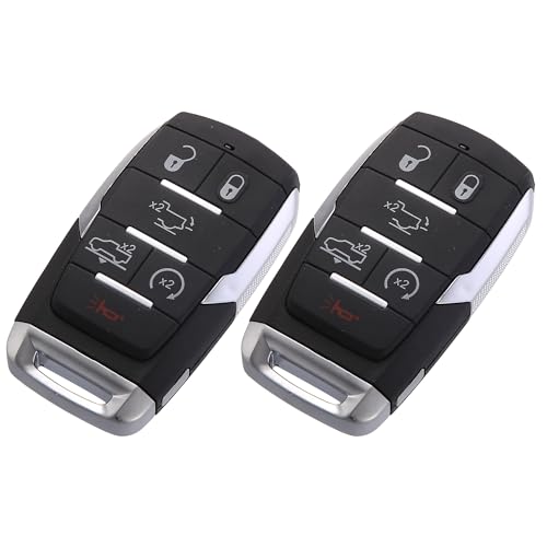 Coque de clé de voiture pour réparer un boîtier usé à 6 boutons X AUTOHAUX noir