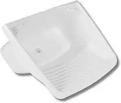 Tanque Plástico Branco 28litros Com Válvula Para Lavanderia