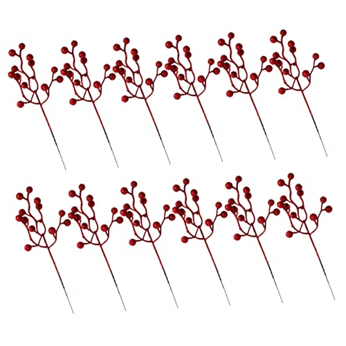 Cabilock 1 Juego Candelabro De De Imitación De Navidad Decoración Navideña Navideños Adornos para Árboles De Navidad Guirnalda De Adornos Navideños para El Árbol De 12 Piezas