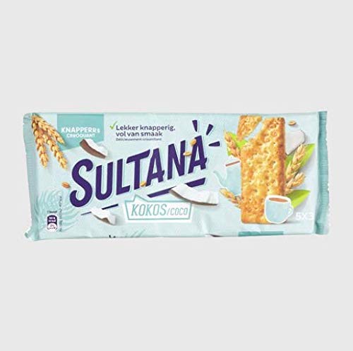 Coconut Biscuit Portion Packs | Sultana | Crunchy Coconut 5 x 3 Pieces | Total Weight 7.3 ounce
