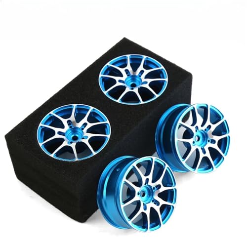 RC���f���p�[�c For TT01 XV02 For HSP 94122 FW06 1/10 4���� ���^���z�C�[�������n�u R105 RC�I�����[�h�h���t�g ���[�V���O�J�[�A�N�Z�T���[(Blue)