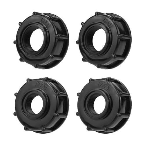 Tyzourib 4 Piezas Adaptador IBC 1 y 3/4 Pulgada Adaptador de Tanque IBC Conector Adaptador de Tanque...