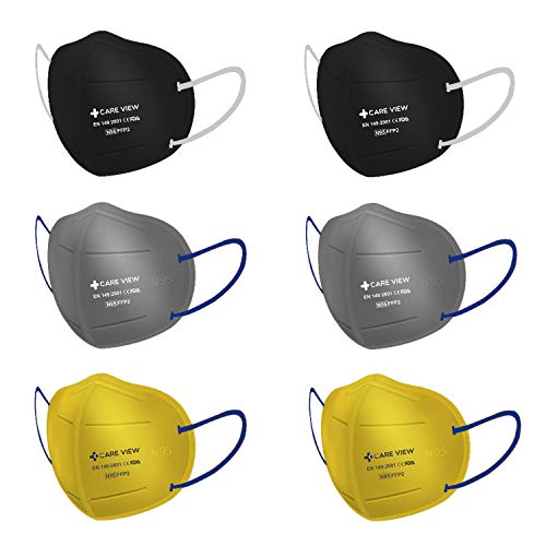 Image of Careview N-95 Anti Pollution Face Mask with 2 Melt Blown Layers - Coloured Masks (4 Colours)