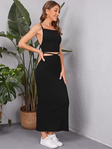 Image of Women's Two-Piece Co-ord Sets-Crop Top and Wide-Leg Pants-Stylish Casual Matching Outfits