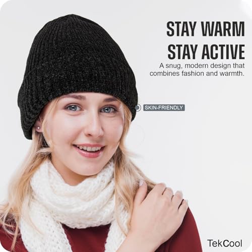 Image of TEKCOOL Beanie Cap for Men Woolen Winter Cap for Men Woolen Cap for Women in Winter for Thermal Wear Stylish Soft Winter Caps for Boys & Girls for Warm Wear Head Winter Cap Woollen Garam Topaa
