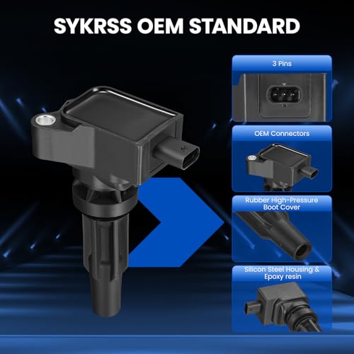Image of 4 Ignition Coils Pack - Fix Misfires for Ford Bronco /Escape /Explorer /Ranger /Edge & Lincoln Corsair /Nautilus (2.0L /2.3L L4) 2019-2022 - Repl. UF855 /JX6Z12029A
