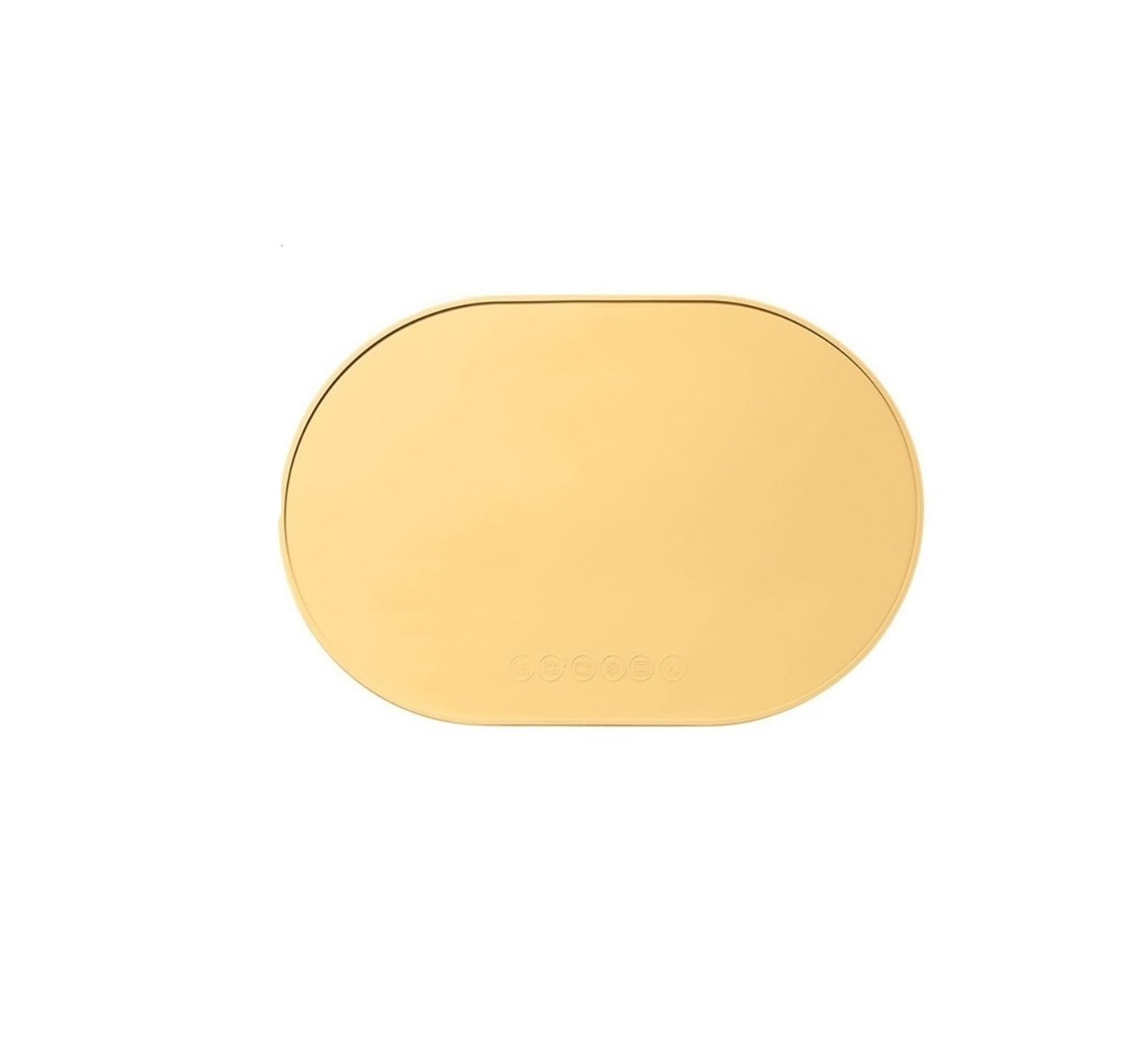 JZQKXMVNCLH Silicone placemats, reusable portable, waterproof, and easy-to-clean(Yellow 1PC)