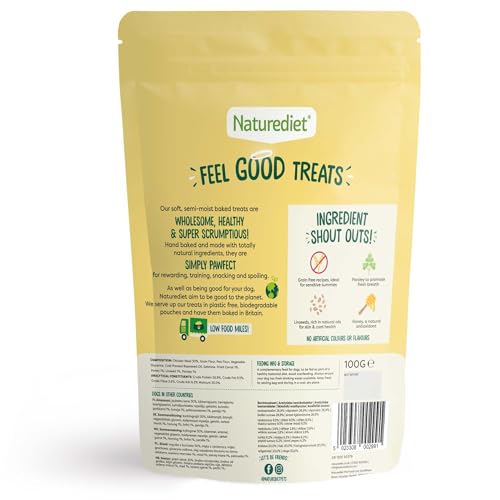 Naturediet - Feel Good Dog Treats - Chicken with Parsley (100g x 8 Packs) Soft Baked Training Treats for Dogs Grain Free - Image 4