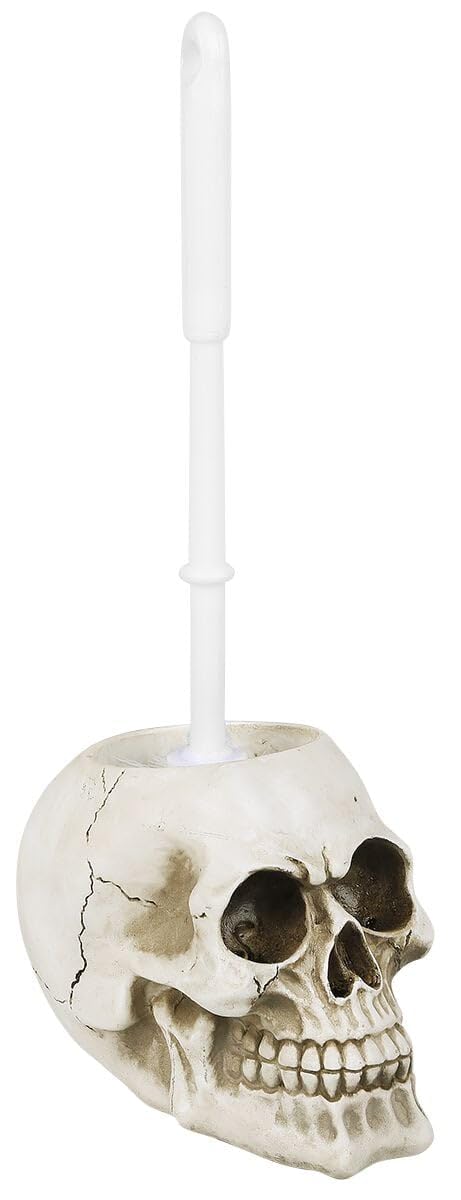 Brush with Death  Skull Toilet Brush Holder 16.4cm
