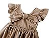 Dutebare Kid Little Girl Ruffle Dress Cotton Linen... #3
