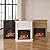 Ameriwood Home Ellsworth Fireplace with Mantel, Natural
