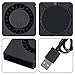 UMLIFE 4PCS 75mm 5V USB DC Brushless Cooling Blower Fan for 3D Printer, PC CPU Computer Case Cooler (75mm x 15mm)