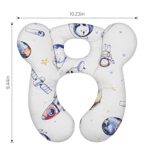 Image of Baby Travel Pillow, Infant Kid's Cushion Soft and Skin Friendly for Car Seat, Pushchair and Stroller (Style N)