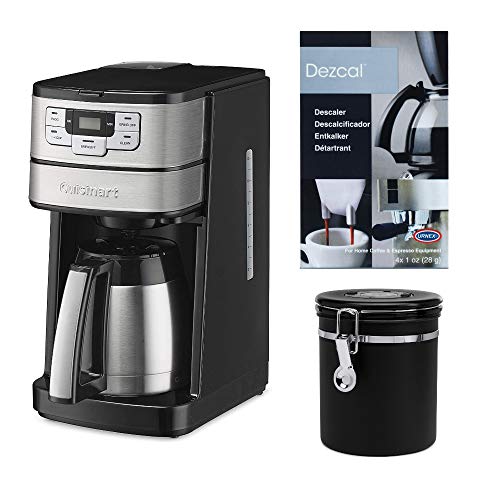 Cuisinart Blade Grind and Brew 10-Cup Thermal Carafe Coffeemaker with Canister and Descaling Powder Bundle 3 Items