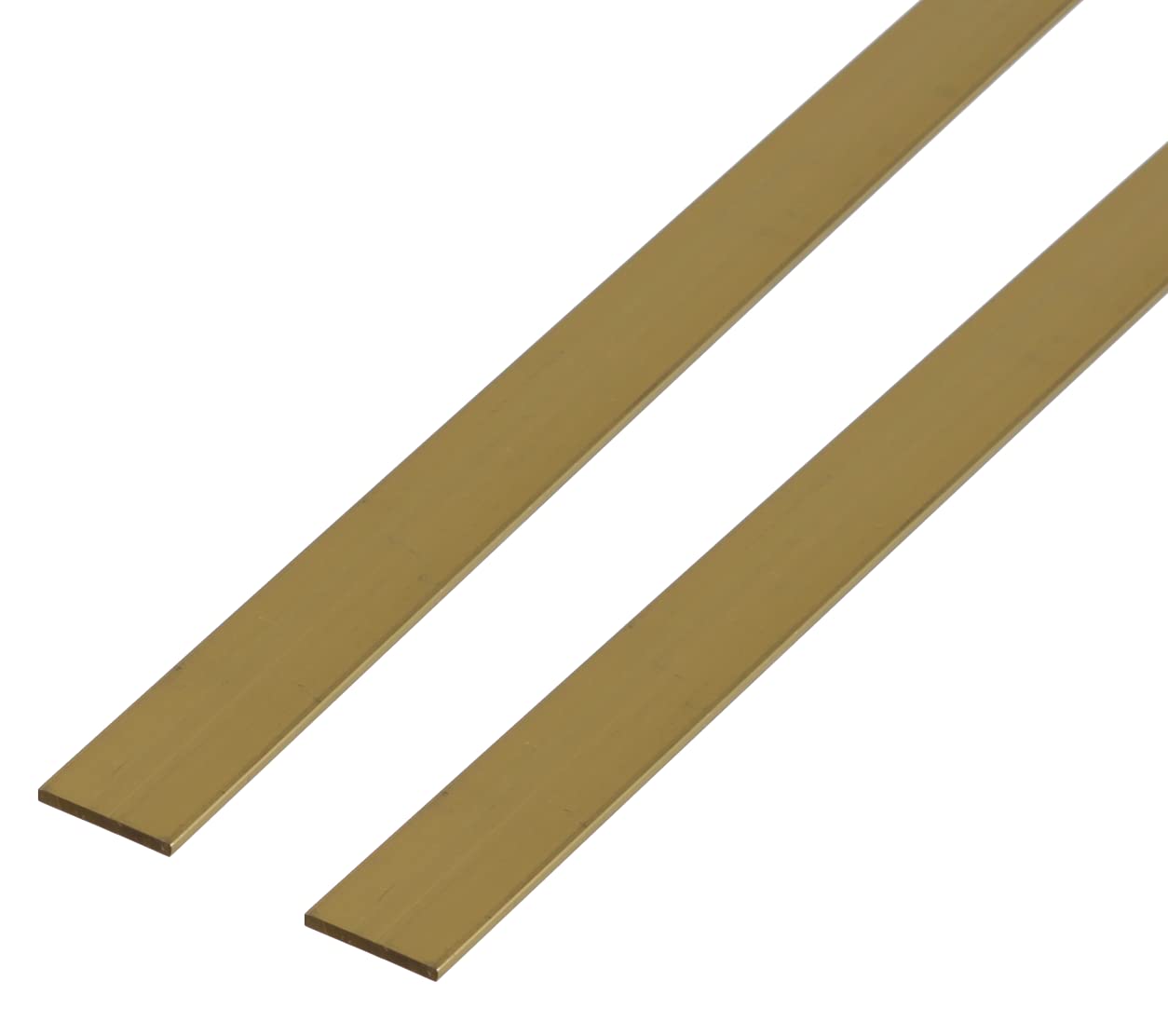 Alberts 497651 Flachstange | Messing | 1000 x 15 x 2 mm | 2er Set