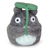 Ghibli Totoro Plush Toy with Leaf