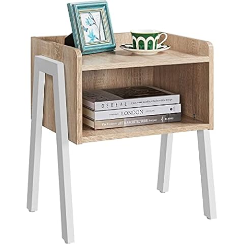 Yaheetech Stackable Bedside Table with Storage Cover