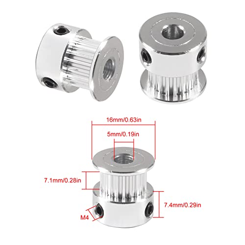 Qccan QC19000 21Pcs/Set Gt2 Timing Belt Pulley thumb #2