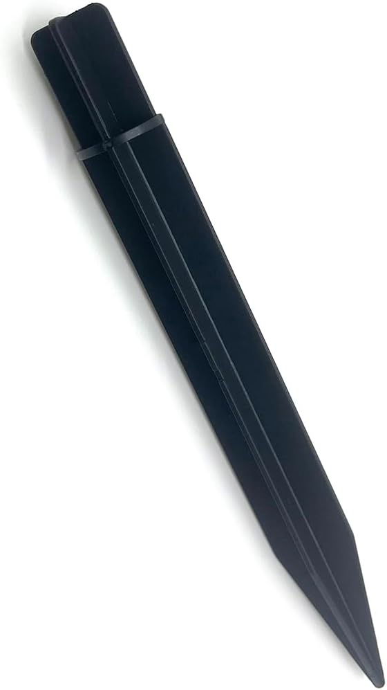 Aliotech 6Pcs 8.25 Inch Reinforced Ground Spikes, Solar Lights Spikes, ABS Plastic Lights Replacement Stakes, Ideal for Solar Pathway Lights Garden Lights Torch Lights(Inside Diameter 0.83 Inches) - Image 5