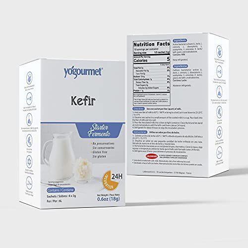 Yogourmet Kefir Starter 6 x 3g packets - 2 Pack