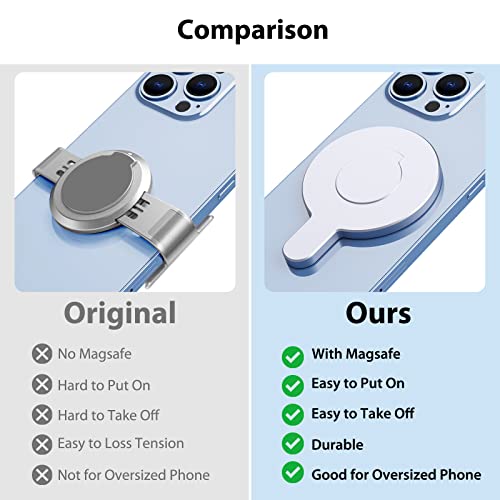 Dji Magnetic Ring Clamp Holder - For Magsafe Dji Om 6 / Om 5 / Om 4 / Om 4 Se Adapter Mount Compatible With Dji Osmo Gimbal Stabilizer , Dji Om Accessories #TOP4