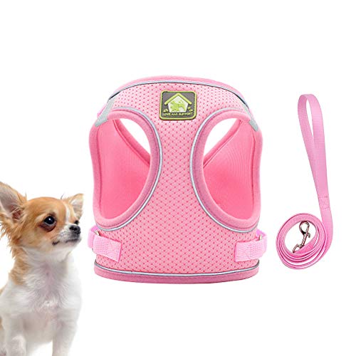 Acessórios para coleira de cachorro- Conjunto de colete e trela para cães Arreios para animais de es