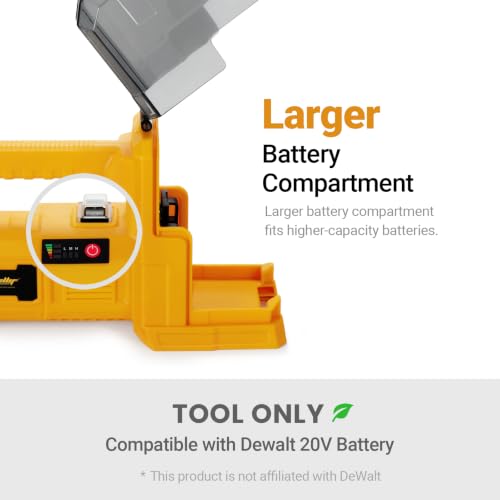 Image of Brushless Cordless Water Transfer Pump Compatible with Dewalt 20V Battery | Tool Only, 1 /4HP 540GPH Self Priming, Battery Powered Utility Pump for Pool Draining, Pond, Watering Garden, Tank, Emergency