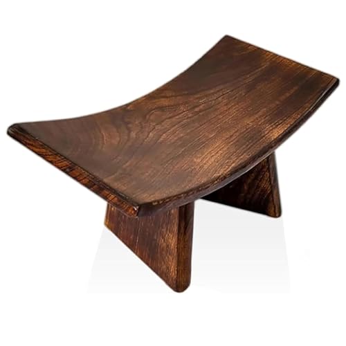 Banc de méditation rectangulaire fait à la main avec sac, banc de méditation Seiza/Zen en bois, banc de méditation incurvé/tabouret de méditation pliable/portable pour prière, bain –