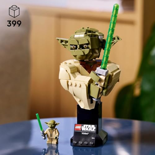 Image of LEGO Star Wars: Attack of the Clones Yoda Bust - Collectible Building Set for Adults - 75438