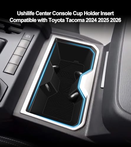 Portavasos insert compatible Toyota Tacoma 2024-2026 silicona miniatura 3