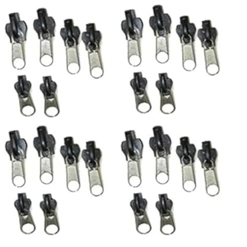 24Pcs Black Fasteners,Fix Zip Puller,Zipper Repair Kit Replacement Zip Slider Teeth Zippers, Design Arts, Crafts and Sewing,Replacement Zipper Fasteners Sewing Notions and Supplies