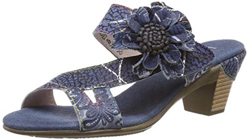 LAURA VITA Damen BECTTINOO 179 Pantoletten, Blau (Jeans), 38 EU