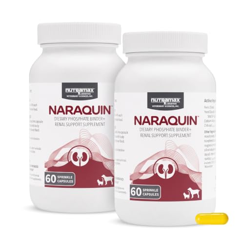 Nutramax Laboratories NARAQUIN™ Dietary Phosphate Binder + Renal Support Supplement for Cats & Dogs,60 Count (Pack of 2) - image 1