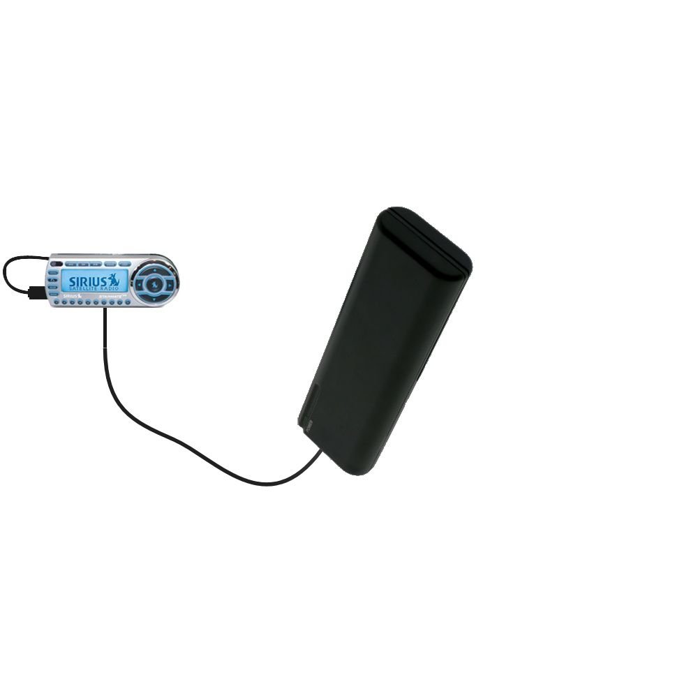 Gomadic Portable Emergency AA Battery Charger Extender Suitable for The Sirius StarMate ST2 Brand TipExchange Technology