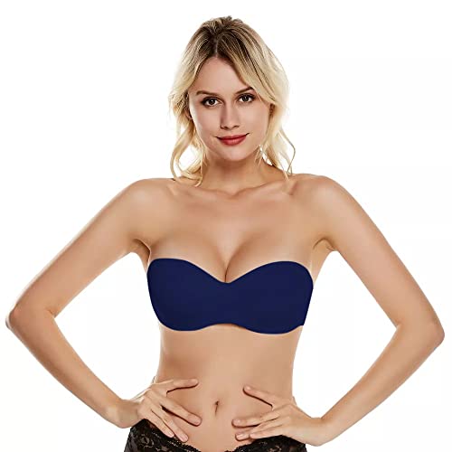 Image of PLUMBURY Women's Nylon Lightly Padded Wired Strapless Multiway Bra