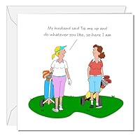 Swizzoo Funny Birthday Card for Parents - Cow & Cyclist Joke - Blank Inside