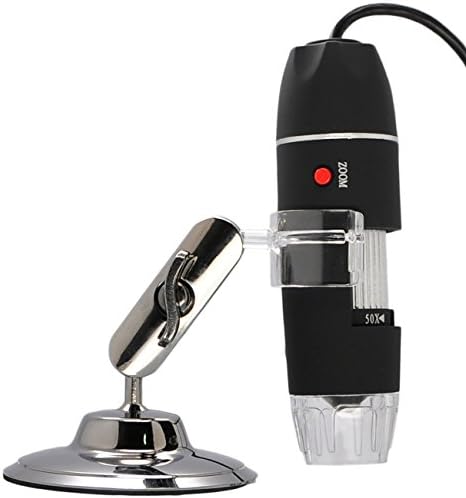 VISIONWIDE® Handheld 500X 2MP USB 8 LED Optical Zoom Digital Microscope Endoscope Video Camera Image Magnifier With Stand U500X