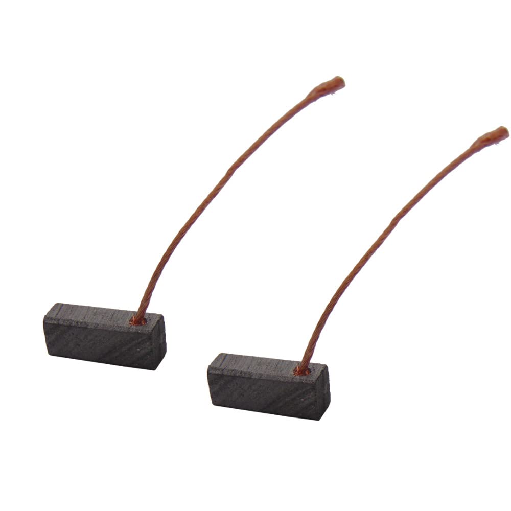 Trade-Shop 2x szczotki węglowe do silnika, szczotki węglowe, szczotki do szlifowania, 5 x 6 x 15 mm, 12-24 V, do różnych silników samochodowych, bramy garażowej, maszyny