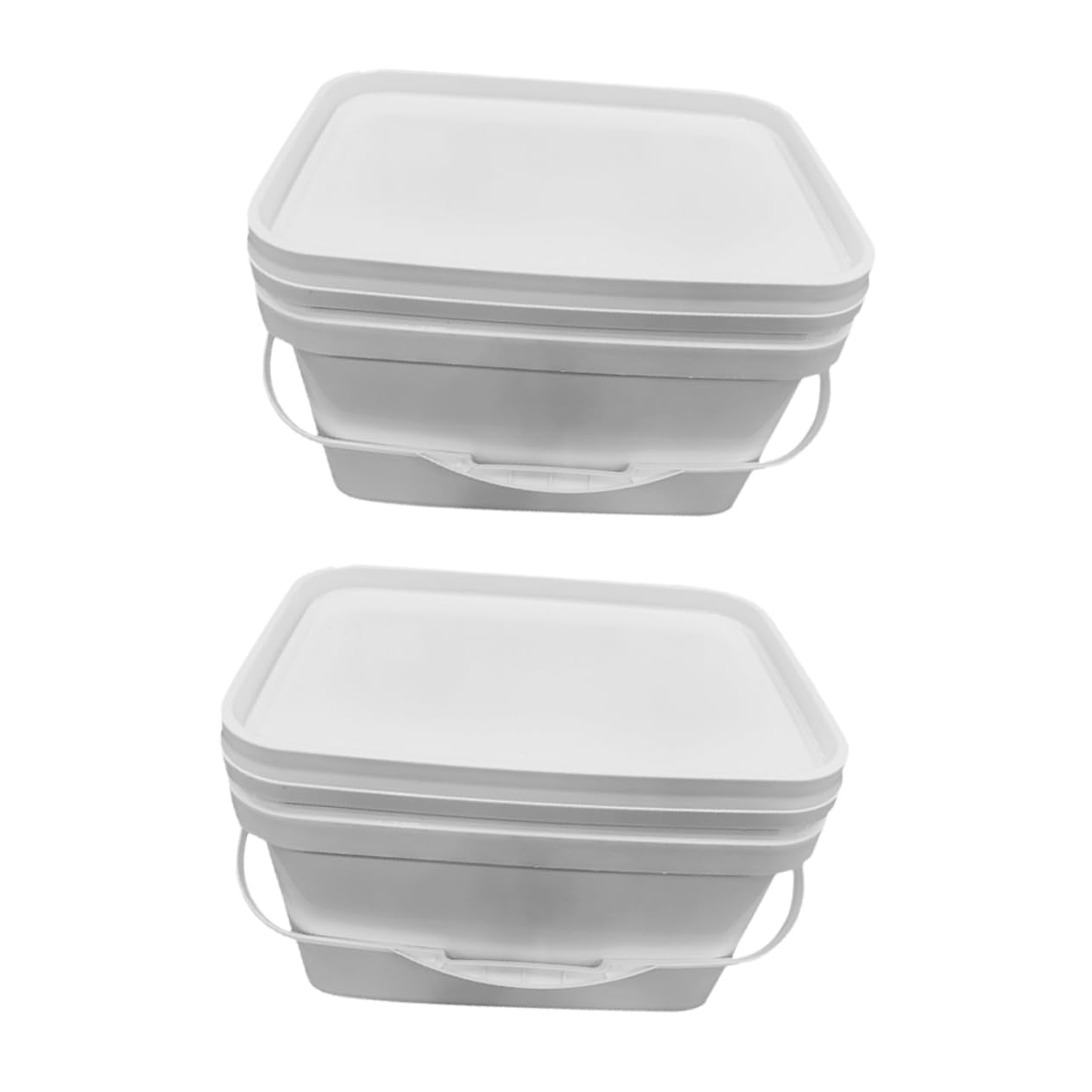 Hohopeti 2piezas Cubo De Plástico para y Pigmentos con Capacidad Resistente y Fácil De Limpiar para Artistas y Talleres