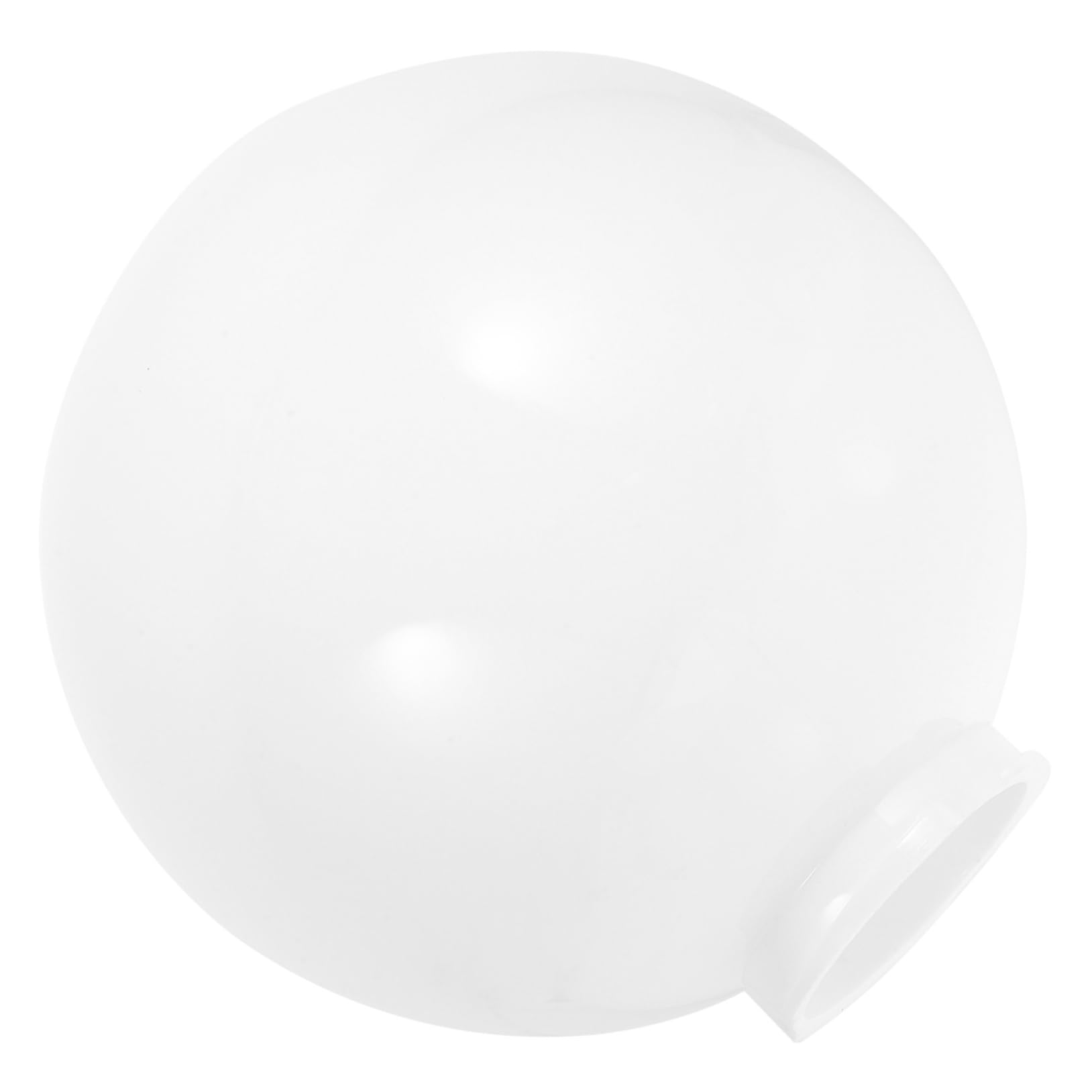 Amosfun White Acrylic Outdoor Light Cover Globe Shade for Pole Lamps, Sturdy Acrylic Material Anti-Dazzle Feature, for Outdoor Use and Dining Room Decoration