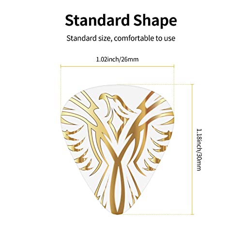Ensemble de 12 médiators de guitare Phoenix pour guitare acoustique, guitare électrique, contrebasse, ukulélé - Les Beatles, Paul McCartney, John Lennon, RIngo Starr, George Harrison Ensemble de 12 médiators de guitare Phoenix pour guitare acoustique, guitare électrique, contrebasse, ukulélé – Image 5