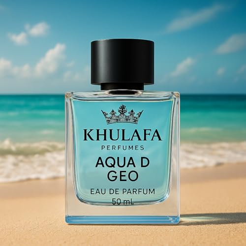 Image of Aqua D Geo Inspired Perfume | Aquatic Citrus Fragrance with Marine, Bergamot & Herbal Notes | Long-Lasting Fresh Scent | 100% Scent Match | Gift for Men | Ideal for Summer | 50ML