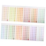 AUTSUPPL 12シーツ枚カレンダーステッカー 多機能プランナータブ 家用ブックタブ 日付インデックス 手帳整理 日常使いオフィスアクセサリー