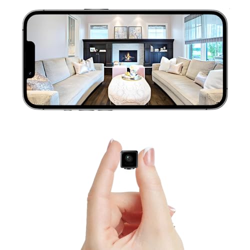 4K Mini Indoor Camera Security Wireless Camera Small Home WiFi Cameras HD Micro Nanny Cam with AI Motion Detection Wide Angle Cloud & SD Storage Auto Night Vision Compact with Tiny Cameras for Indoor