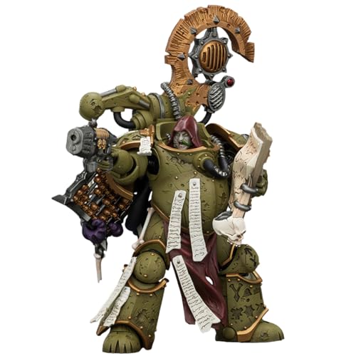 Image of JOYTOY Warhammer 40,000 1 /18 Action Figure Death Guard Tallyman with Plasma Pistol Collection Model Pre-Order
