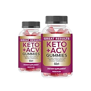 kivus Great Results Keto Gummies – Great Results Keto ACV Gummies (2 Pack, 120 Gummies)
