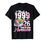 Photo Gallery 26th birthday queen made in 1999 gifts 26 years old floral maglietta Photo Gallery 26th birthday queen made in 1999 gifts 26 years old floral maglietta