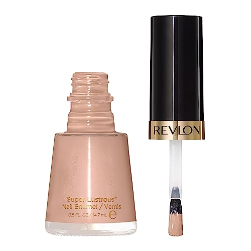 Image of REVLON Nail Enamel, Chip Resistant Nail Polish, Glossy Shine Finish, In Nude /Brown, 705 Gray Suede, 0.5 Oz, 15 Ml