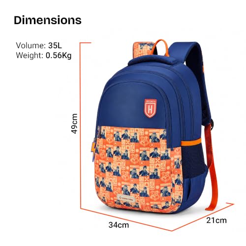 Image of Nasher Miles x Harry Potter Backpack | Polyester Laptop Backpack 35L | Ideal for School, College, Office & Travel | Men, Women, Boys, Girls